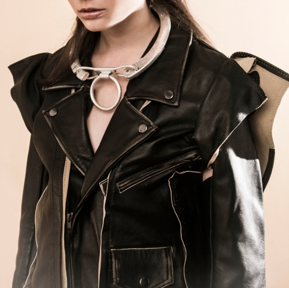 Margiela for H&M Black Leather Jacket NWT - Picture 1 of 5